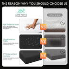 idee-home Outdoor Chair Cushions Set of 2, Thick 17" x 17" x 3" Outdoor Seat Cushion Patio Furniture Waterproof with Ties, Patio Chair Pads Dining Black