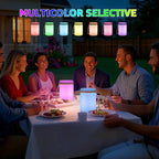 uuffoo LED Lamp Lantern Table Lamp Cordless Shower Lamp IP44 RGB and Warm White Dimmable for Indoor Outdoor Patio Camping Restaurant Home