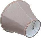 Tootoo Star Brown Large Drum Lamp Shade for Chandeliers Floor Light and Table Lamp,12x16x11" Spider,Fabric Natural Linen Hand Crafted (Brown color)