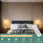 Battery Operated Pendant Light 5000mAh Rechargeable Chandelier with Remote Control Wireless Adjustable Hanging Clear Striped Light for Kitchen Island Dining Room Hallway, 2 Pack