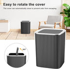 Umimile Black Bathroom Accessories Set, 9-Piece Bathroom Set with Toothbrush Holder, Toothbrush Cup, Soap Dispenser, Soap Dish, Vanity Tray, Toilet Brush Holder, Qtip Holder and Trash Can