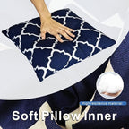 JMGBird Outdoor Pillows, Water Resistance Throw Pillows with Inserts,18x18 Inch,Pack of 2