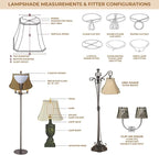 Royal Designs, Inc. Basic Drum Lamp Shade, White, 13" x 14" x 14", BS-719-14WH