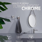 KOKOSIRI Robe Hook Bathroom Towel Coat Hooks for Bath Kitchen Wall 2 Pack Chrome Stainless Steel B1013CH-P2