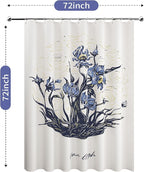LaCyan Art Shower Curtain (Irises Big)