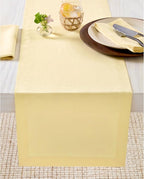 Solino Home Linen Table Runner 72 Inches Long - 100% Pure Linen Golden Straw Dining Table Runner 14 x 72 Inch for Fall, Autumn, Thanksgiving - Fete