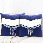 Decorative Throw Pillow Covers Set of 2 Whale Caudal Fin Pillow Covers 18x18 inch Super Soft Short Plush Square Throw Pillows,Farmhouse Outdoor Pillow Covers for Couch Sofa Bed Living Room