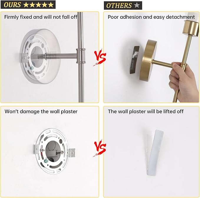 Battery Operated Wall Sconces Set of 2, 120H Usage Time 22.6" Rechargeable Wall Light with Dimmable Bulb, 12 Colors Wall Sconce for Bedroom Living Room, Silver