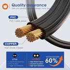 addlon 150FT(50FT*3) LED Outdoor String Lights Waterproof Patio Lights with 48 Shatterproof ST38 Replaceable Bulbs(3 Spare), Dimmable Outside Hanging Light Connectable for Porch, Backyard, 2200K