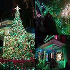 66Ft 200 LED Fairy Lights Plug in, Waterproof with Remote Outdoor 8 Modes Christmas Lights Bedroom Decor, Twinkle Light with Timer for Bedroom St. Patrick's Day Easter Christmas Decorations (Green)