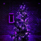 Connectable Purple Halloween Lights, 2pack 164ft 400Led 13 Modes String Lights Plug in, Twinkle Light with Timer Indoor/Outdoor for Tree Party Halloween Decorations