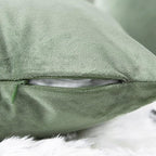 VAKADO Throw Pillow Covers Decorative 26x26 Set of 2 Sage Green Outdoor Decor Couch Cushion Covers Euro Pillowcases Home Bed Decoration for Sofa Bedroom Office