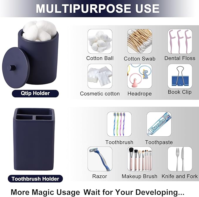 21 Pcs Bathroom Accessory Set with Waterproof Shower Curtain and Non Slip Mat,Resin Bath Set with Toothbrush Holder and Lotion Soap Dispenser,Bathroom Countertop Organizer Set for Home Apartment
