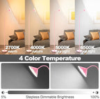 Floor Lamp, 18W Upgraded Bright LED Floor Lamps for Living Room Bedroom with Gooseneck Stepless Dimming & Color 76inch Tall Standing Lamp with Remote & Touch Control Work with Smart Plug (Pink)