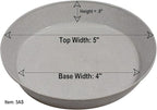 5 Inch (4 Inch Base) Case of 10 Plant Saucer - Terra Cotta Colored Polypropylene – Heavy Duty Indoor/Outdoor Tray and Drip Pan – Collects Flower Pot Excess Water Made in USA