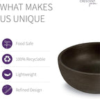 Crescent Garden Extra Large Outdoor Planter Bowl with Drain Hole for Water Gardens, Fountains, Decorative Landscaping - 40" W x 15" H (Old Bronze)