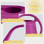 Watering Can - for Home Plant Garden - 1 Gallon - Rose Red