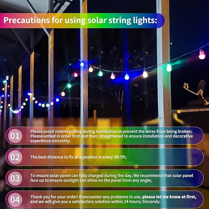 Solar String Lights Outdoor Waterproof - Upgrade 59Ft Pear-Style Multi Color Large Globe String Lights Solar Powered with Remote, Color Changing Solar Patio Lights for Outside Camping Tent Decor