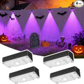 Solar Fence Lights,Fence Lights Solar Powered Waterproof IP65 Multicolor Led 12 Fixed Colors ＆RGB Color Changing for Pool, Deck, Patio, Porch, Stairs, Holiday(4)