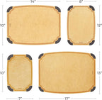 Elihome Essential Series 4-in1 Cutting Board Set for Kitchen, Dishwasher Safe, Non-slip Feet, Juice Groove, BPA Free, Reversible, 4 pieces Cutting Board Set
