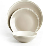Rock Ridge Speckled Stoneware Dinnerware Set (18pc Set, Sands and Ivory)