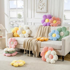 Flower Pillow, Flower Shaped Throw Pillow Cushion Seating six Petal23.62 Pink Flower PlushThrow Pillow Floor Pillows Home Decorative Seating Cushions