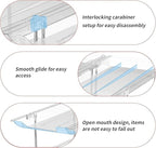 Can Organizer for Pantry, 3 Sets 4 Tiers Can Storage Organizer Pantry,Soda Can Organizer for Fridge 48 Cans Rack Automatic Rolling Stackable Canned Food Organizer,Clear