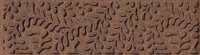 WaterHog Indoor/Outdoor Door Mat, 2' x 5', Made in USA, Durable, Skid-Resistant Front Door Rug, Decorative, Water-Trapping & Heavy-Duty Entryway Floor Mat For Your Home, Boxwood Collection, Dark Brown
