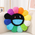 FIONOUT Flower Pillow, Flower Shaped Throw Pillow, Flower Face Floor Cushions Floor Pillow, Colorful Sunflower Plush Pillow, Cute Room Decor Decorative Pillows for Sofa Bedroom Car (60CM/23.6in)