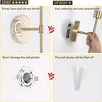 Fabric Wall Sconce Battery Operated Set of 2, Rechargeable Wall Lights with 5000mAh RGB Dimmable Bulb, 12 Colors Wall Sconces for Bedroom Living Room, Gold