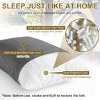 Ivellow Travel Pillow Compressible Camping Pillow for Sleeping Shredded Memory Foam Pillow Compact Firm Supportive for Adults Kids Outdoor Backpacking Hiking Essential Gear