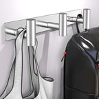 Wall Mounted Coat Rack-3 Hooks, Heavy Duty Stainless Steel Wall Hooks for Towel Coat Bag, Hat Rack Coat Hanger Coat Hooks Towel Racks for Bathroom Entryway Kitchen Office (Silver, 1 Pack)