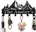 Custom Metal Key Rack Hooks, Personalized Key Holder for Wall, Mountain Theme Wall Decoration, Key Hanger Organizer for Living Room, Entryway, Offices, Kitchen Decor