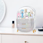 Teen Girls Gift Makeup Organizer, Skincare & Jewelry Storage, Cosmetics Display Case, Makeup Holder, Bathroom Organizer (Bling Rhinestone)