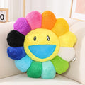Flower Pillow, Flower Shaped Throw Pillow, Flower Face Floor Cushions Floor Pillow, Colorful Sunflower Plush Pillow, Cute Room Decor Decorative Pillows for Sofa Bedroom Car (60CM/23.6in)