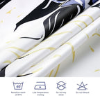 LaCyan Shower Curtain with 12 Hooks Waterproof Curtain for Bathroom Modern Art Floral Polyester Fabric Abstract Shower Curtains 72x72 Irises