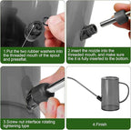 Plastic Watering Can - with Long Spout - 1/4 Gallon - 34 Oz - Grey