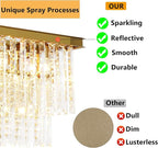 Modern Gold Crystal Chandelier, 39" Rectangle Oval Linear Pendant Light Fixture for Dining Room, Kitchen Island, Living Room, Bar
