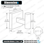KOKOSIRI Robe Hooks Bathroom Towel Coat Hook for Bath Kitchen Hardware Wall Mounted, 2 Pack Oil Rubbed Bronze Stainless Steel B1013ORB-P2