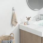 Angle Simple Towel Hook for Bathroom, SUS 304 Stainless Steel Shower Robe Coat Hook for Wall, Brushed Nickel