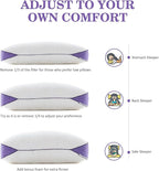 HOMELAB Adjustable Shredded Memory Foam Body Pillow, Cooling Long Pillow with Washable Cover, Full Support for Side Sleepers, Back, Hip & Leg Comfort, 1 Pack 20"x52"