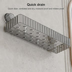Shower Caddy Suction Cup Bathroom Shower Organizer for Bathroom Storage Home Decor & Kitchen No Drilling Large Capacity Removable and Reusable Shower Shelves for Inside. (black, square)