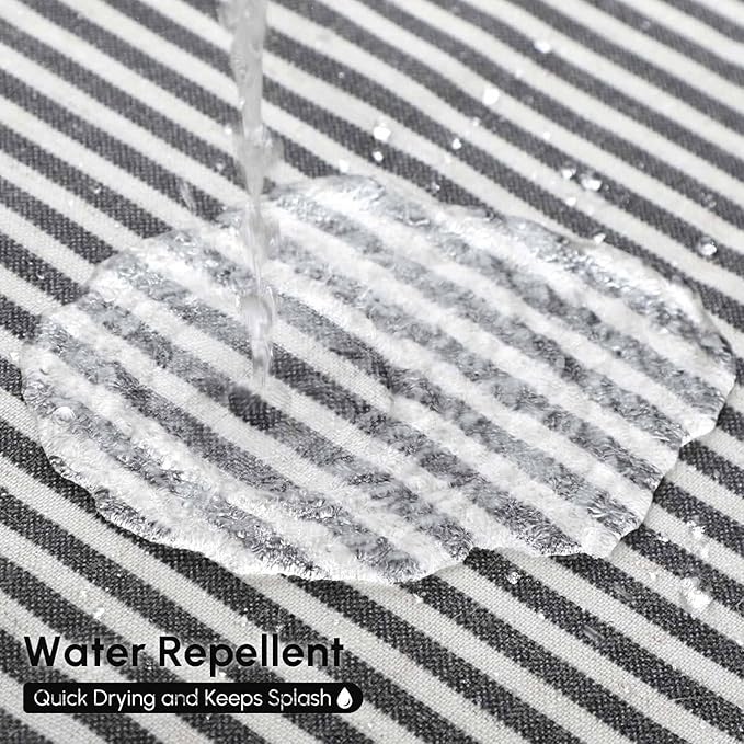WELTRXE Black and White Shower Curtain, Vintage Shower Curtain Set, Rustic Bathroom Decor, Heavy Duty Fabric Water Repellent with 12 Rust-Proof Metal Hooks for Bathroom Hotel Bathtub, 72x72 Inch