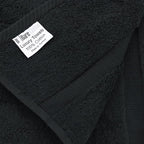 Luxury Hotel & Spa Quality Collection Highly Absorbent, 100% Turkish Cotton 700 GSM, Eco Friendly Towel, for Bathroom, Gymand Kitchen Dobby Border Soft Towel Set (Black, Wash Cloths - Set of 12)