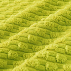 Kevin Textile Decorative Pillow Covers Set of 2 Striped Plush Corduroy Rectangle Lumbars Boho Home Decor Cushion Covers for Couch Sofa Bed Living Room 12x20 Inch, Christmas Green
