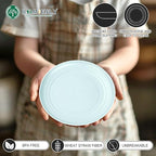 Homienly Dessert Plates Set of 8 Wheat Straw Mini Dinner Plates for Snack, Appetizer and Side Dish (Island Series)