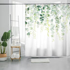 Bohemian Bathroom Curtain Colorful Boho Floral Print Beautiful Bright Polyester Fabric Cloth Shower Curtain for Bathroom Decoration, 72"x72"