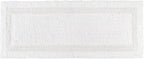 Bathroom Rugs Bath RunnerRugs 24x60 Inches White Cotton Tufted Large Reversible Washable Bath Mats for Bathroom Floor| Quick Dry Bathroom Mat for Tub Spa Shower Toilet| Entry Way Door Mats