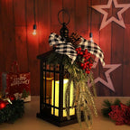 Christmas Decorations Christmas Lantern, Christmas Decorative Candle Lantern, 14 Inch Outdoor Candle Lantern Indoor Home Table Fireplace Farmhouse Decorations, Holiday Xmas Gifts