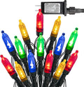 Dazzle Bright 200 LED Christmas Mini String Lights, 65FT Connectable Waterproof 8 Modes Fairy Lights for Indoor Outdoor Patio Garden Holiday Party Decorations (Multi-Colored)